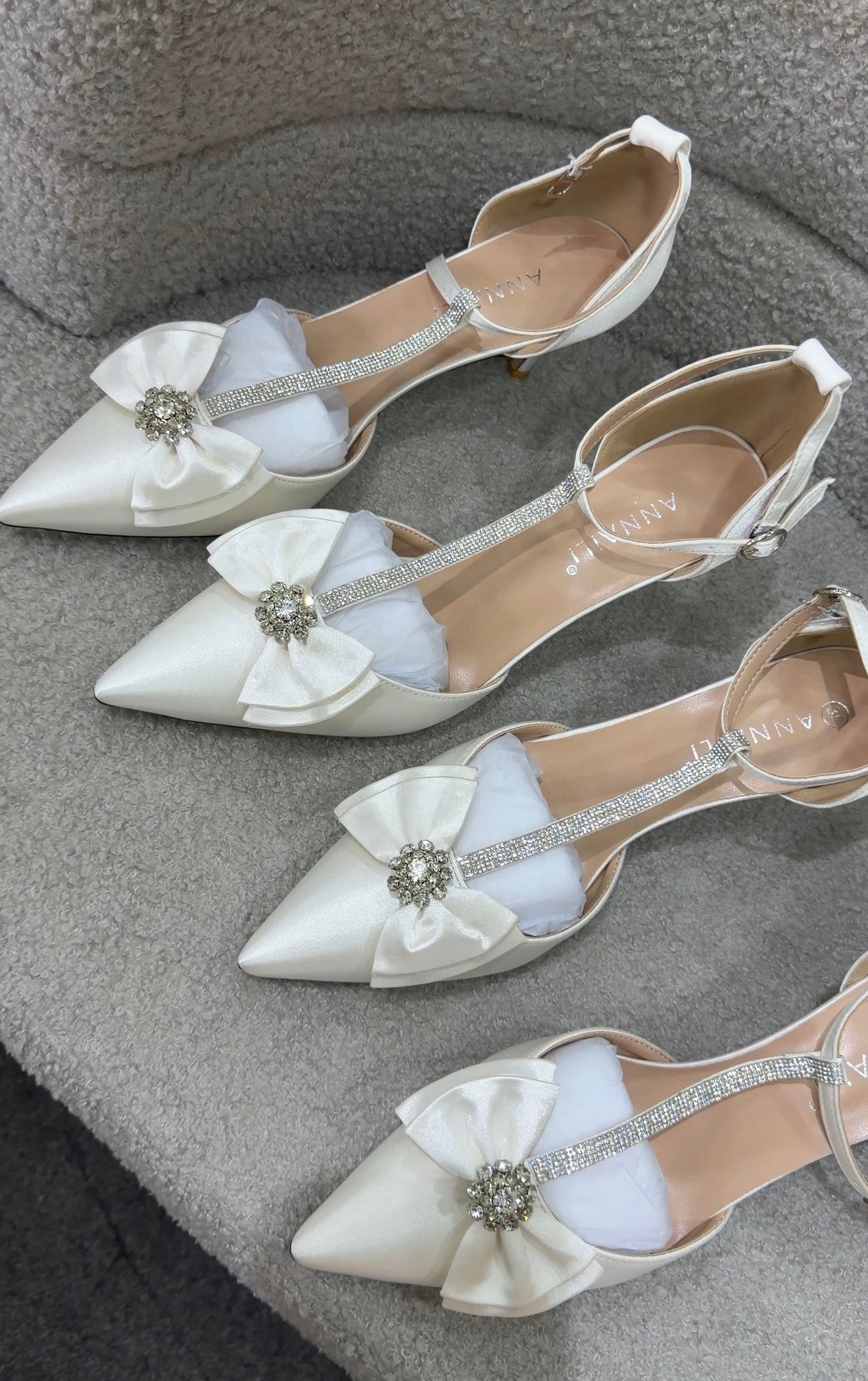 WHITE WEDDING SHOES