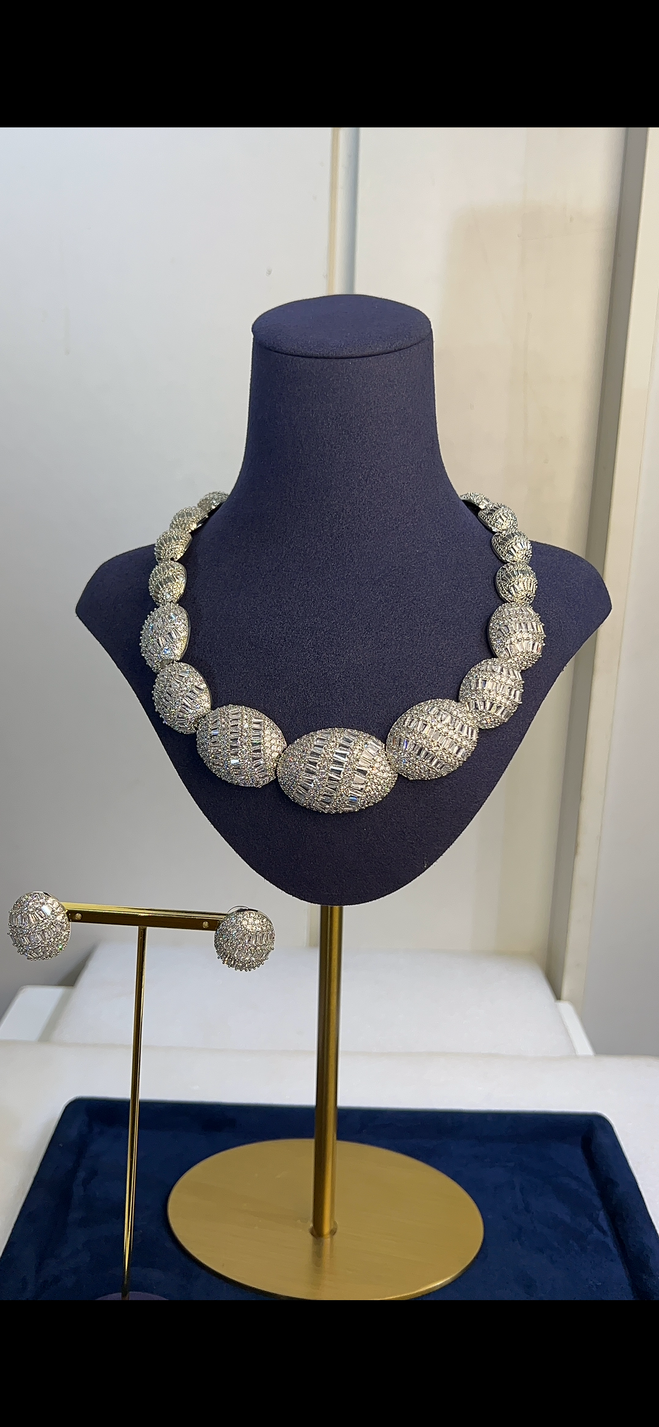 Zirconia wedding necklace