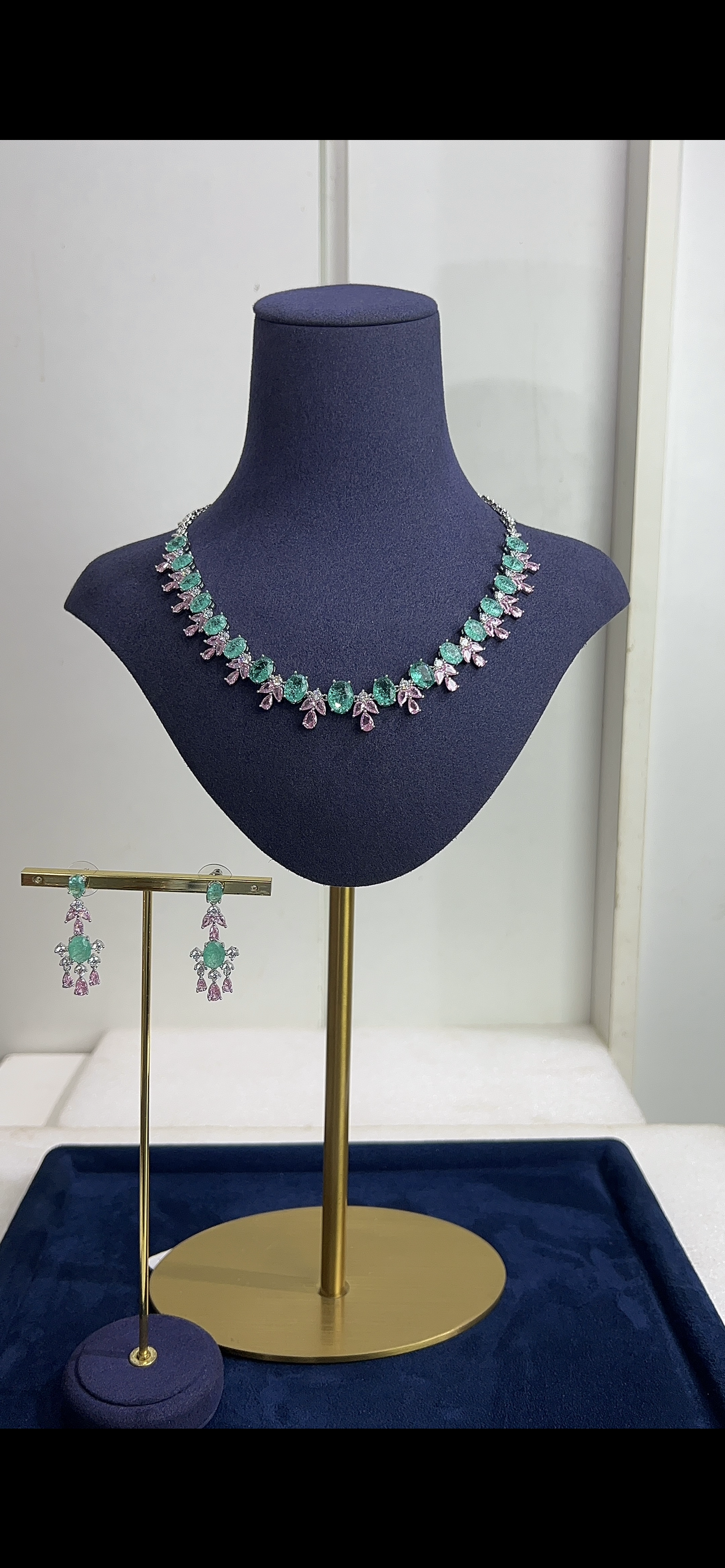 Zirconia wedding necklace