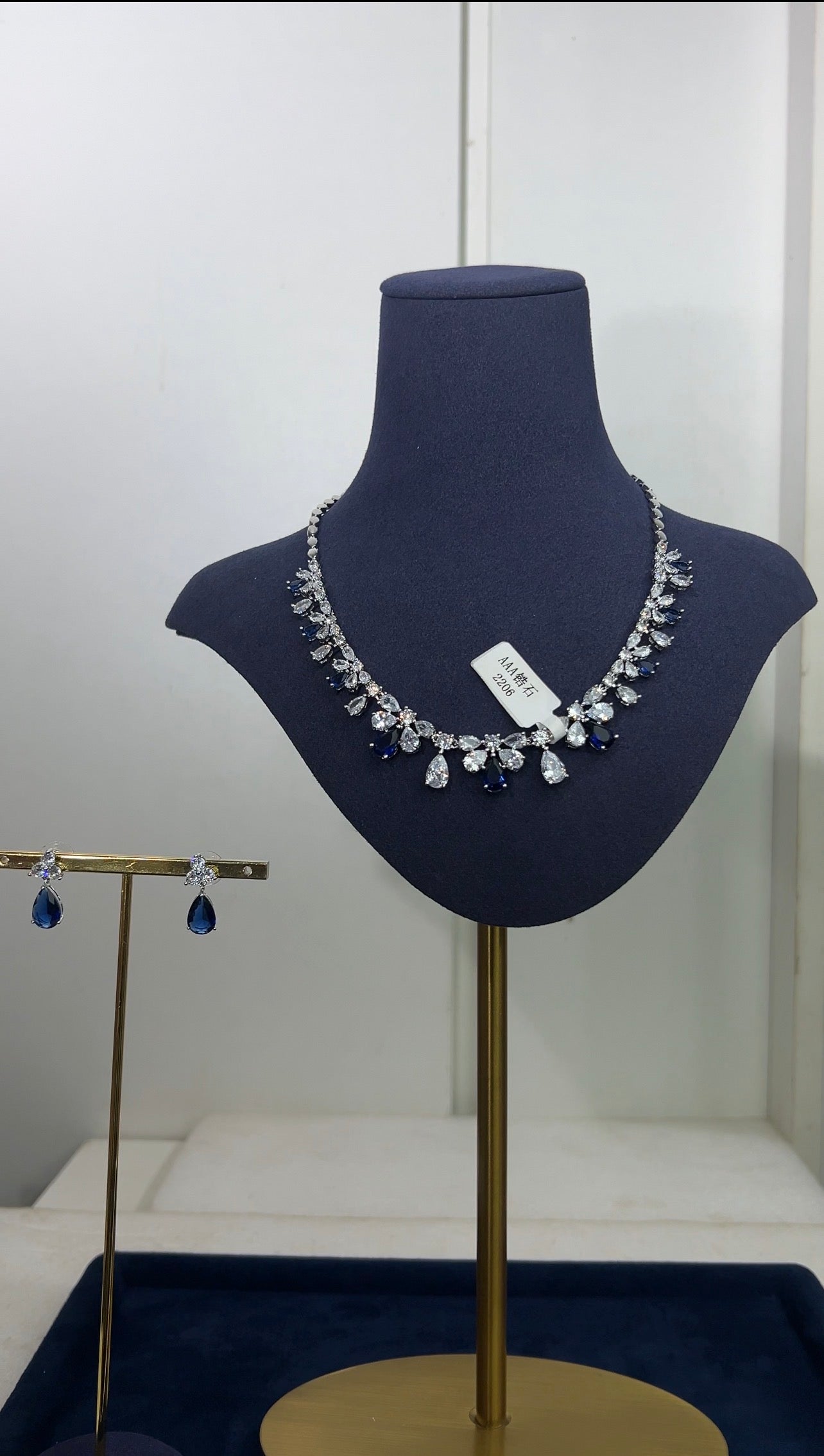 ZIRCONIA WEDDING NECKLACE SET