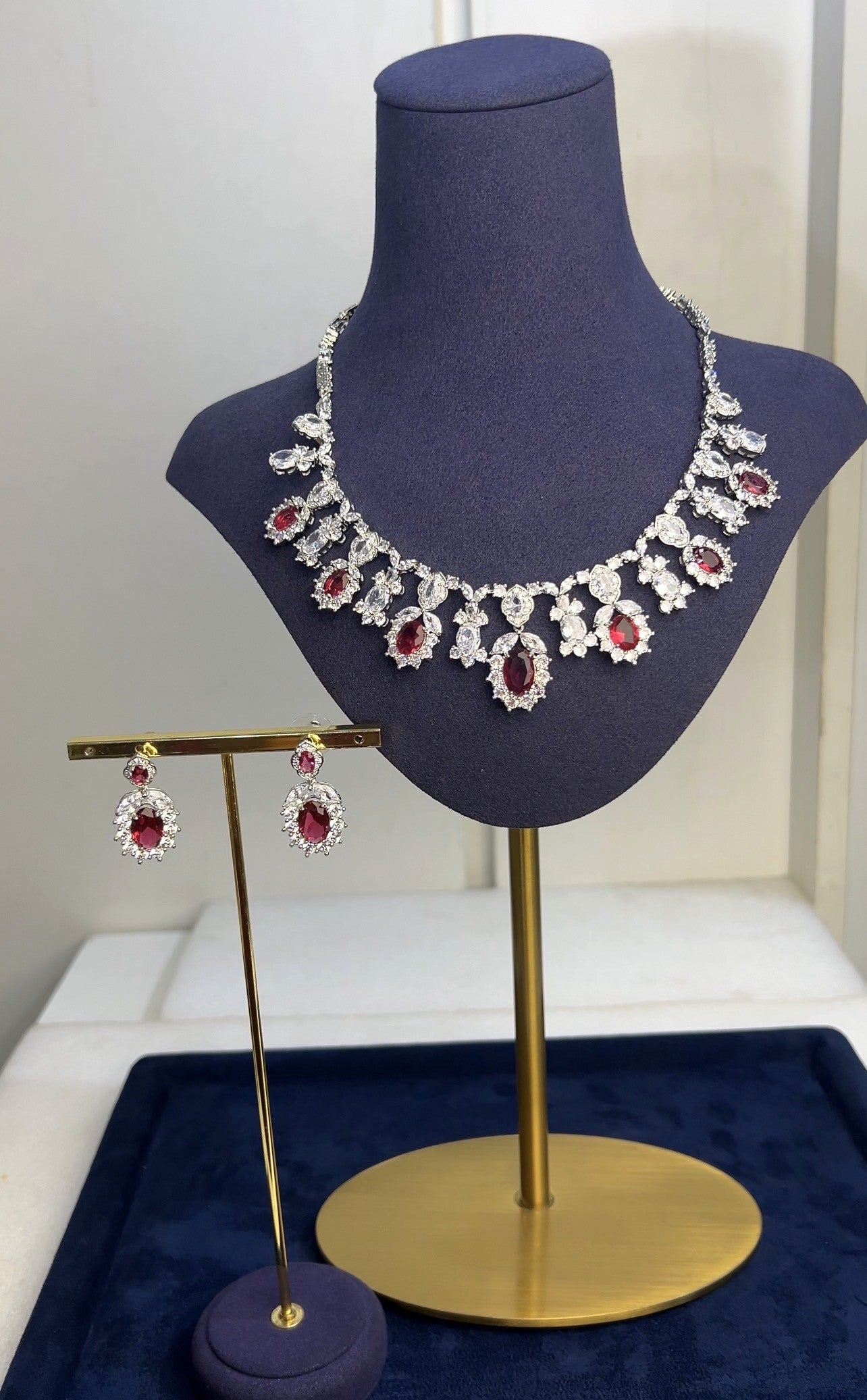 ZIRCONIA WEDDING NECKLACE SET