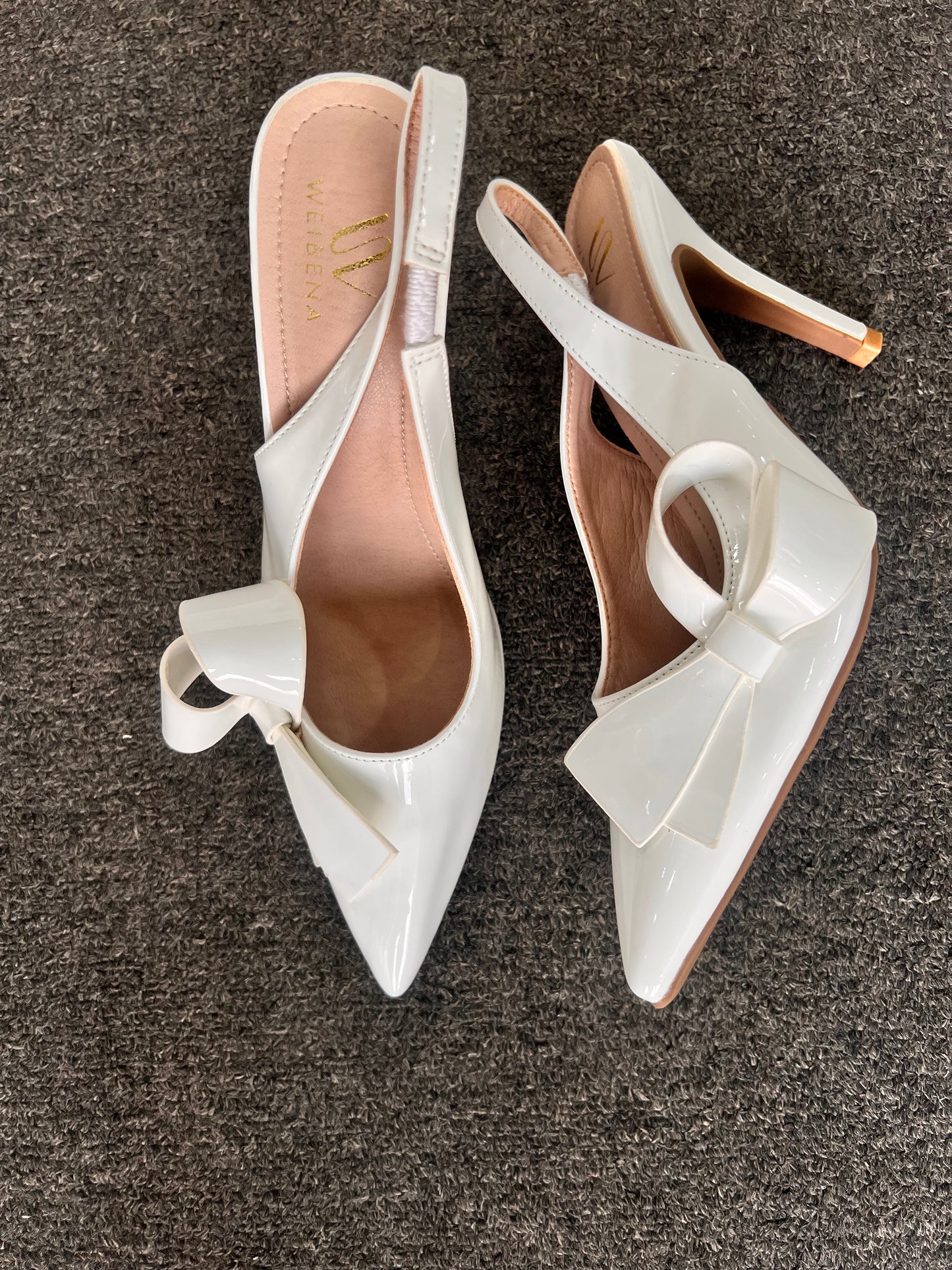WHITE WEDDING SHOES