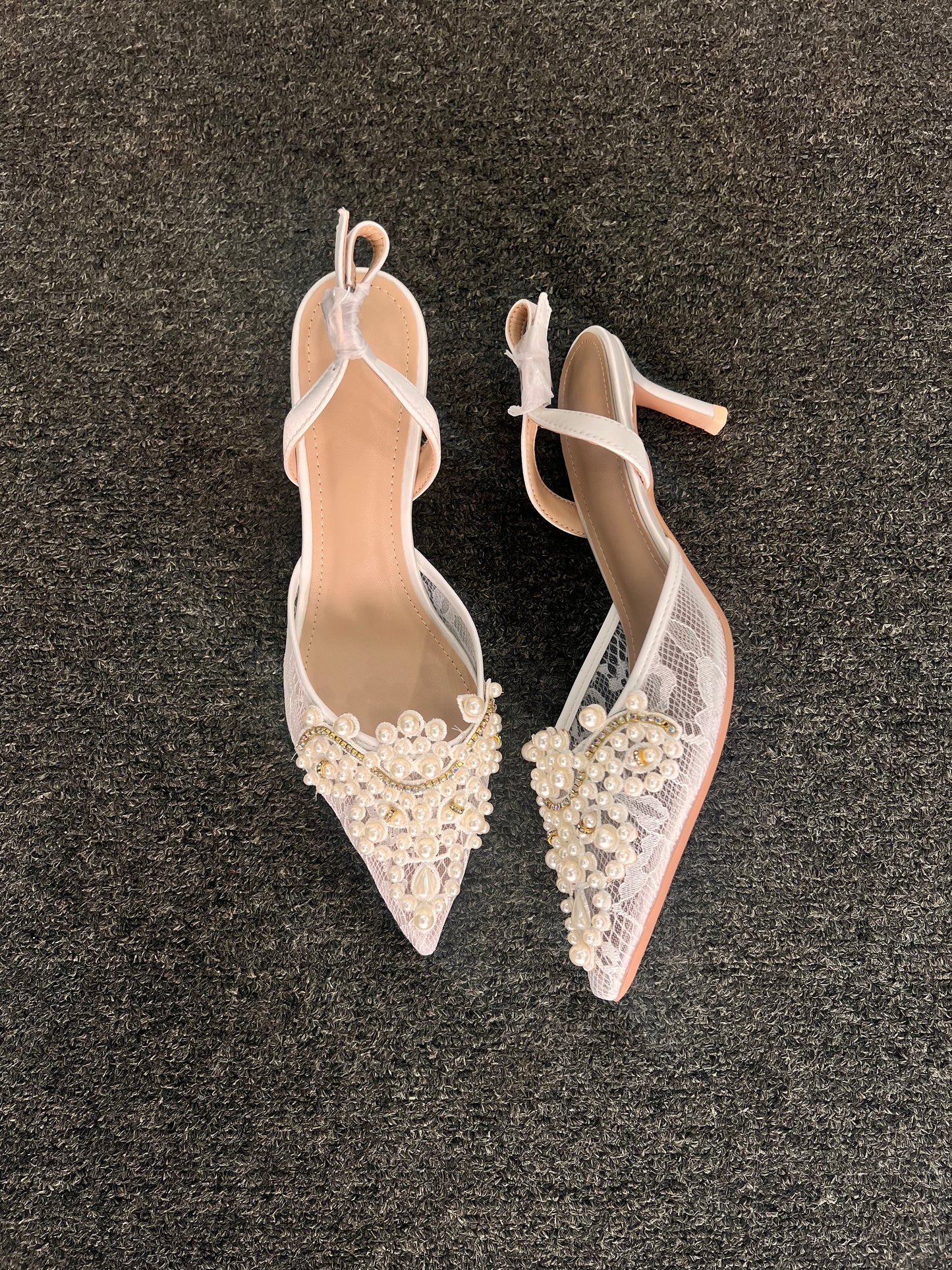 WHITE WEDDING SHOES