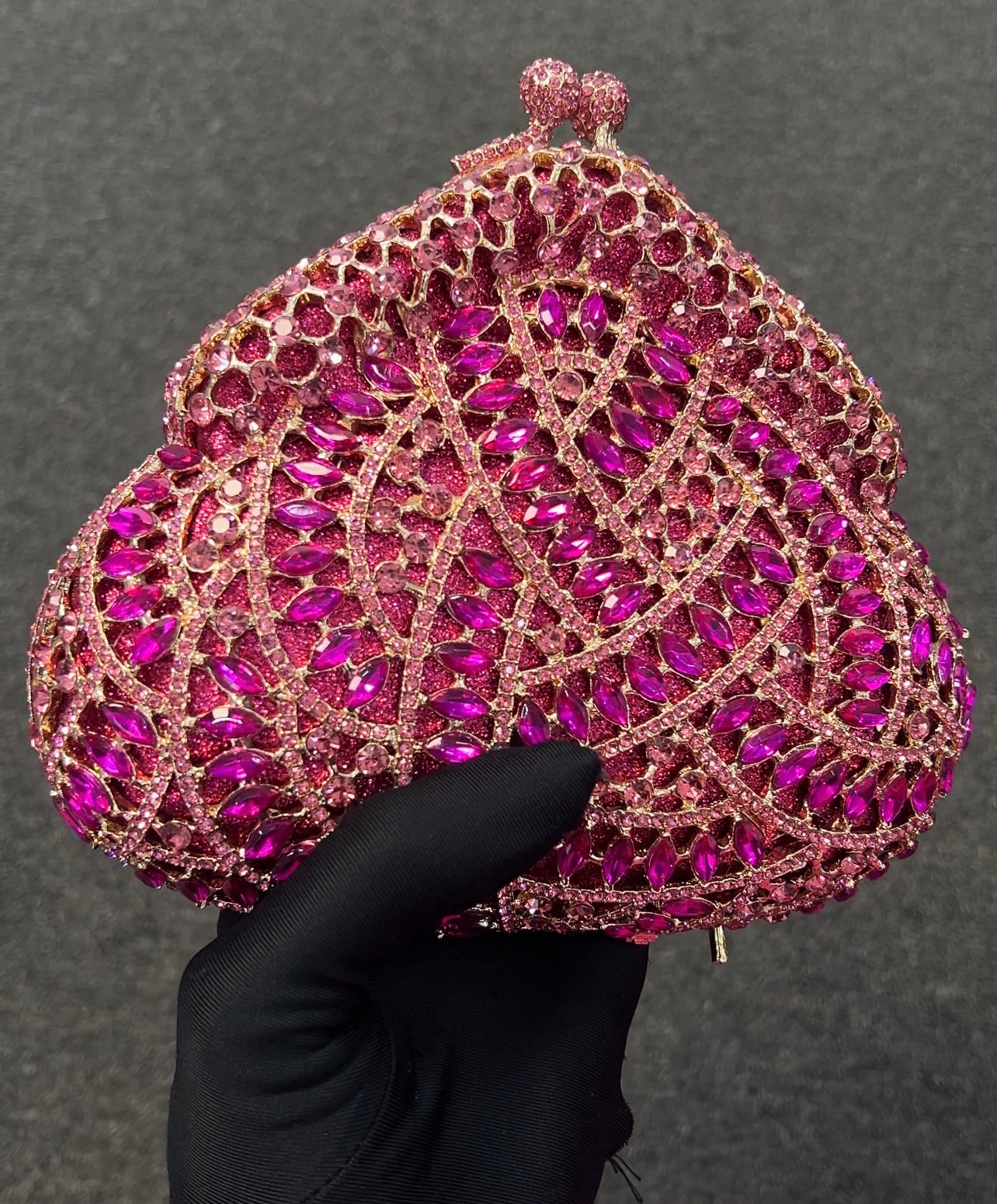 this exquisite evening bag adds a fairy-tale touch of luxury to bridal looks, galas, and milestone celebrations.