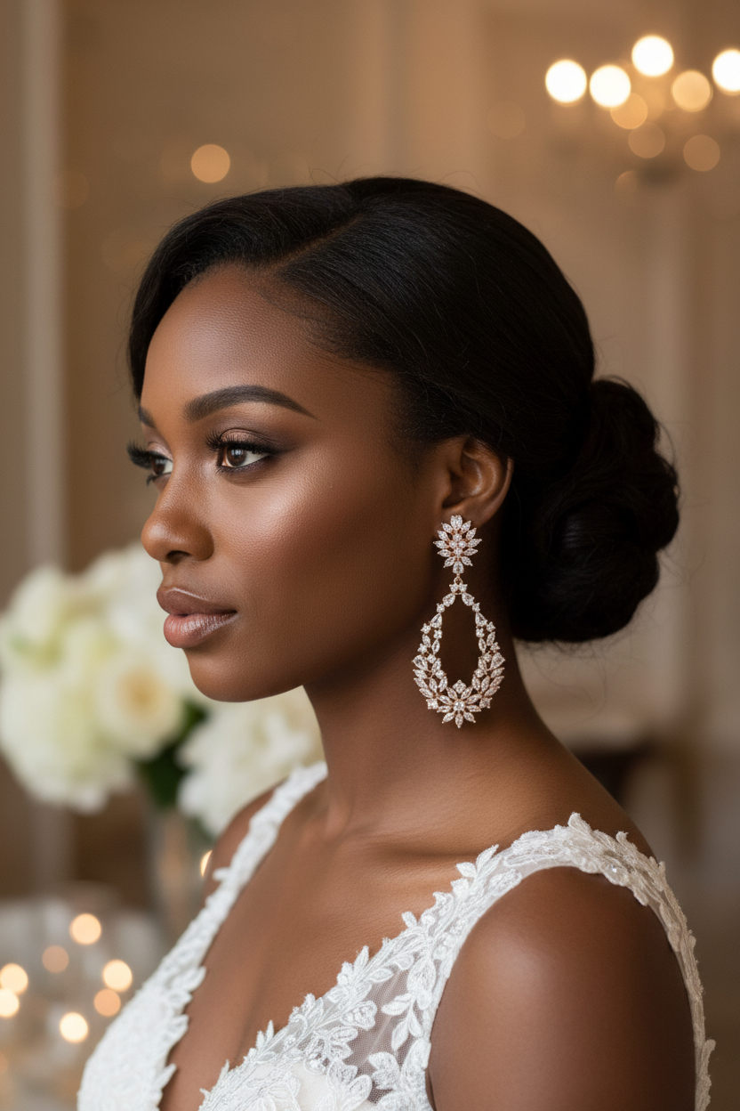 Every stone is seamlessly flush-set to prevent catching on hair or fine fabrics, and the secure, reinforced posts ensure they stay perfectly in place all night long.
