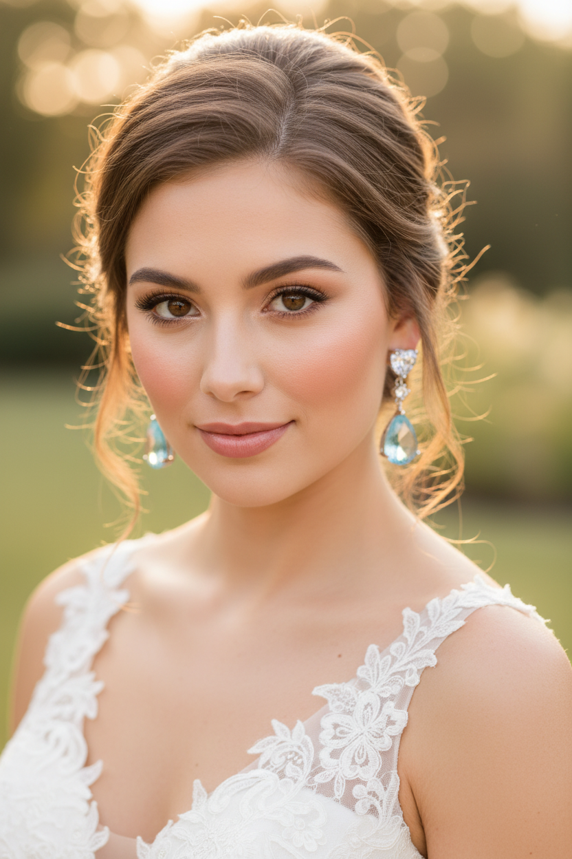 Mini Bridal Earrings