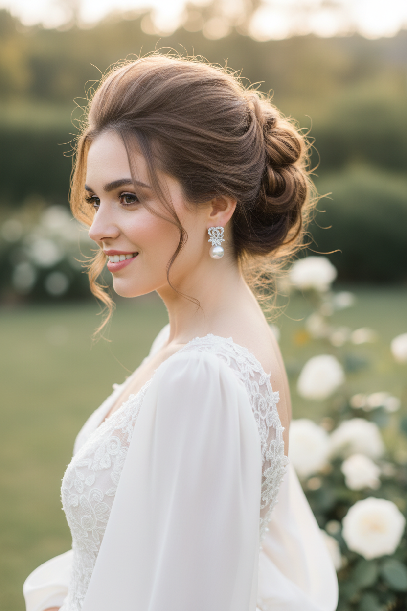 Mini Bridal Earring