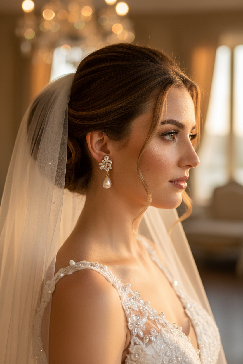 Mini Bridal Earring