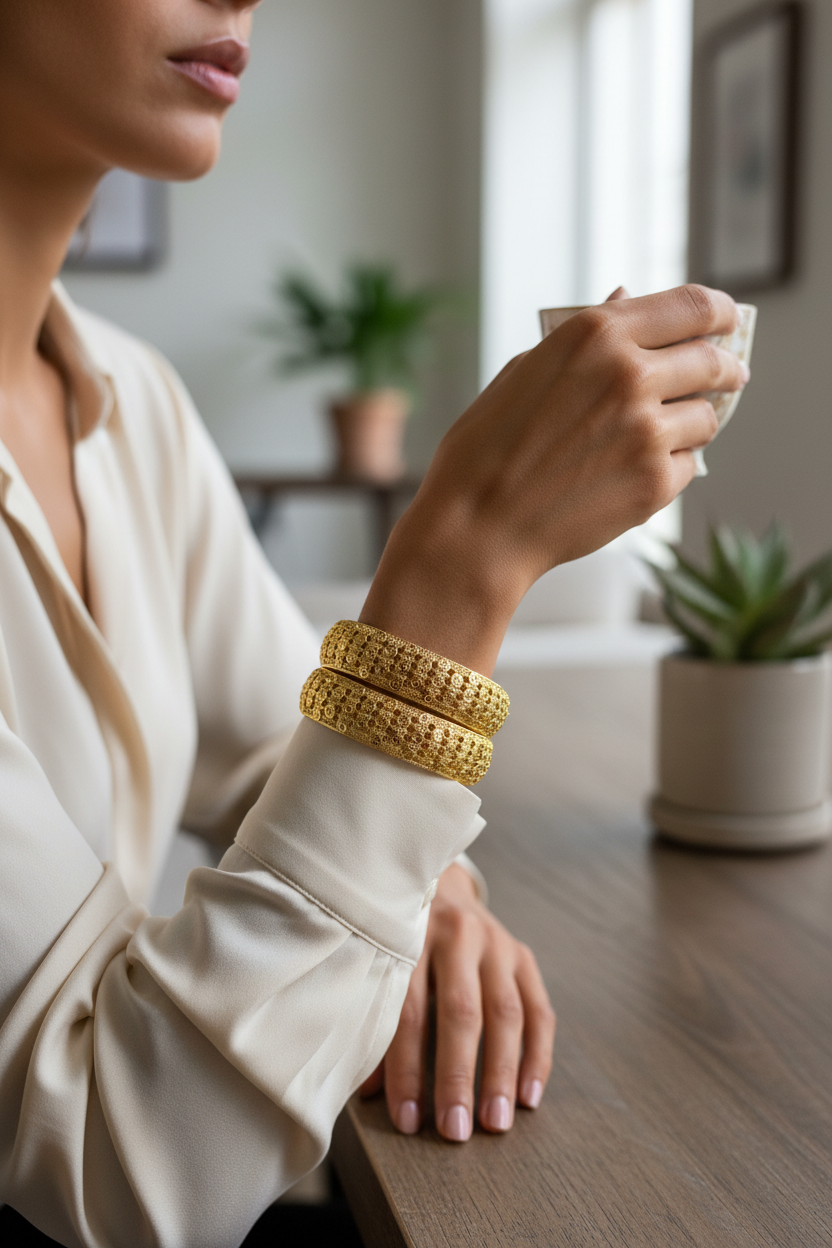 The outer textured diamond shapes are polished smooth to the touch, meaning zero risk of snagging delicate embroidery, lace, or formal fabrics.