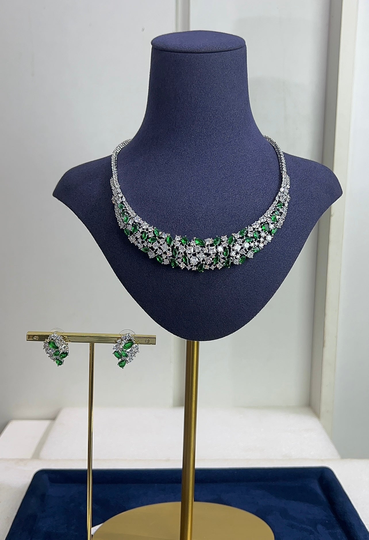 Zirconia wedding necklace