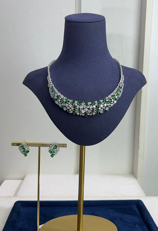 Zirconia wedding necklace