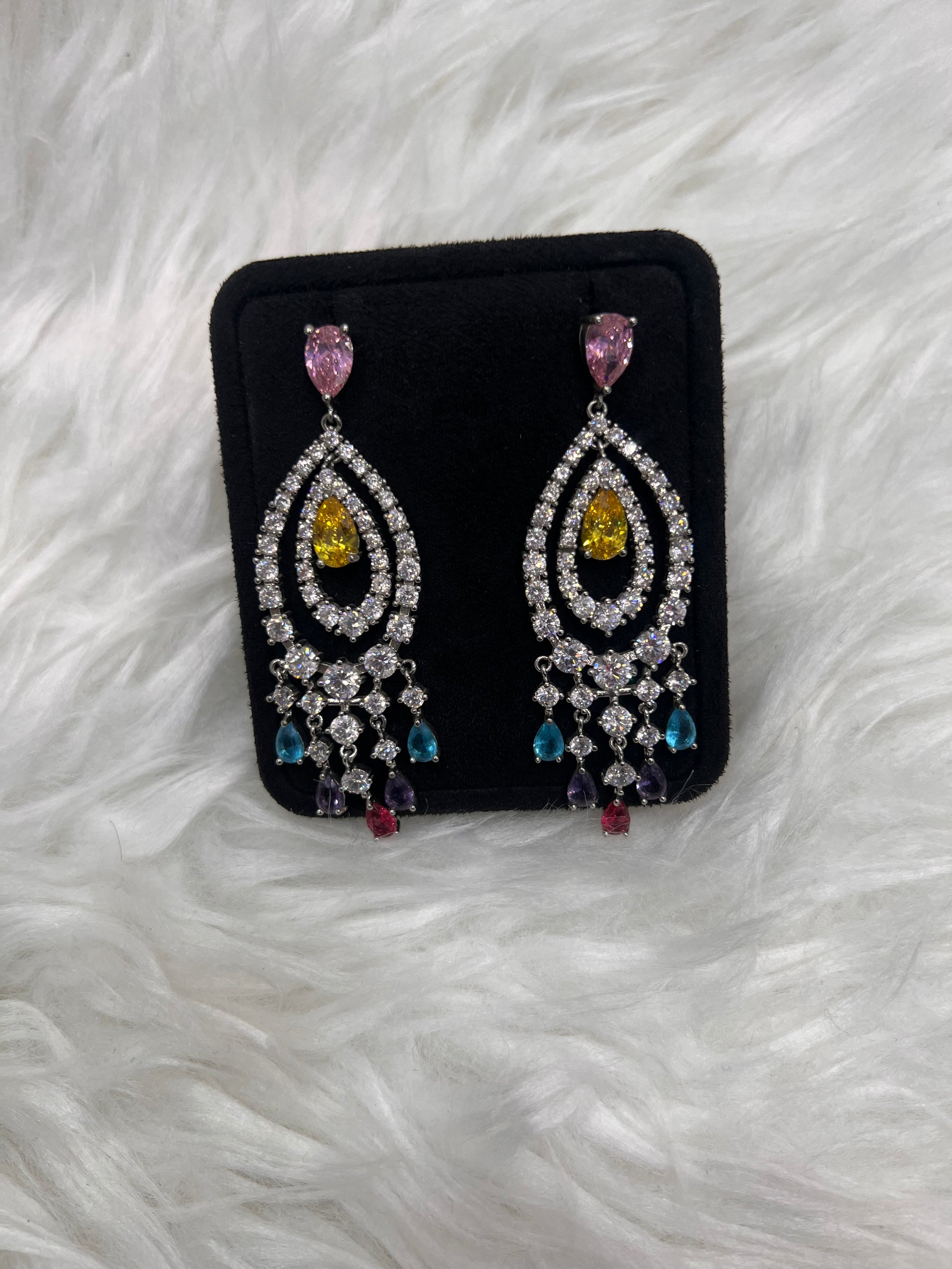 These earrings are the ultimate showstopping accessory for galas, weddings, and high-fashion evenings.