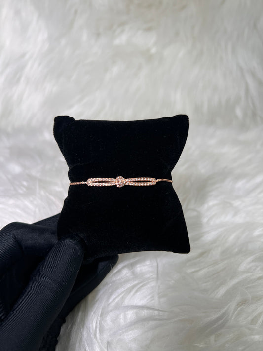 The drawstring closure glides smoothly to provide a custom, comfortable fit on any wrist size without the hassle of traditional clasps—making it a perfect gift for birthdays, bridal events, or everyday sparkle.