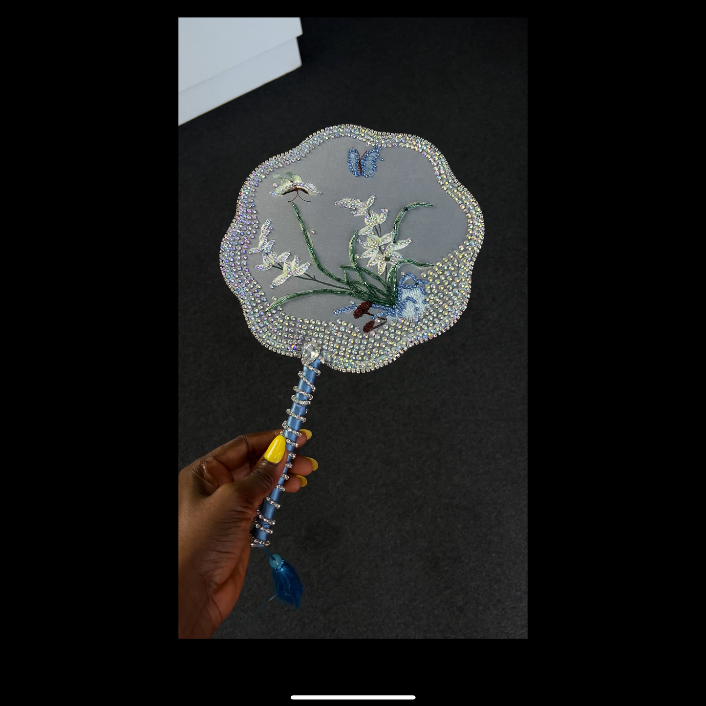 Bridal hand fan