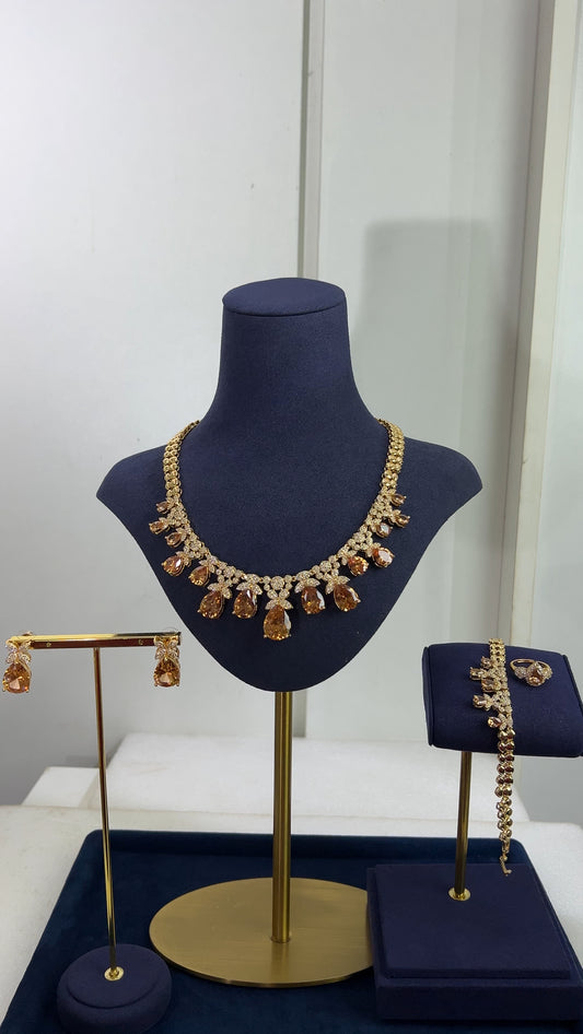 Zirconia Necklace Set