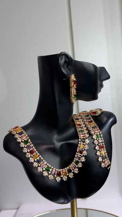 Zirconia Necklace Set