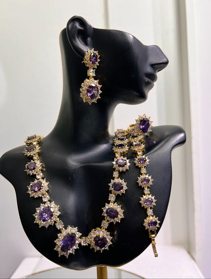 Zirconia Necklace Set