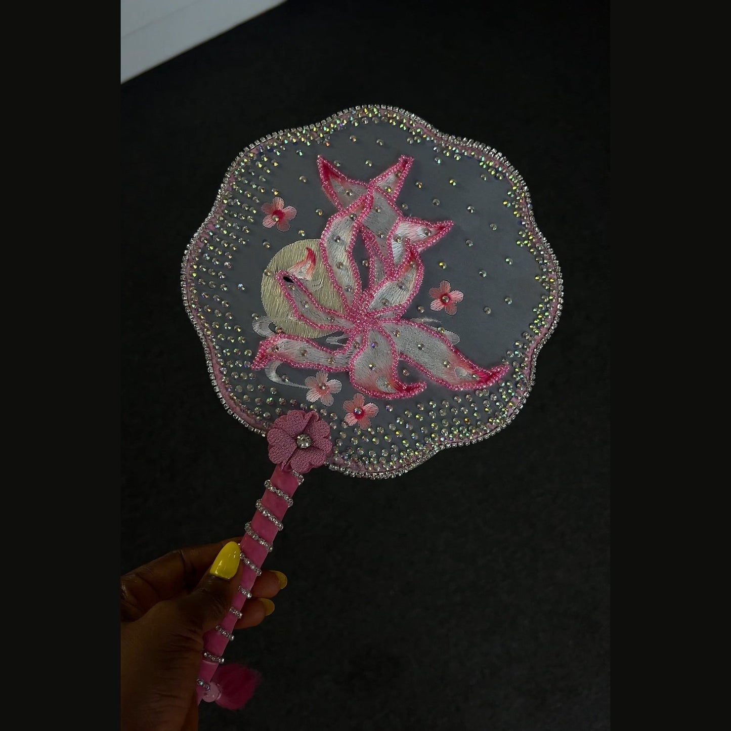Bridal hand fan