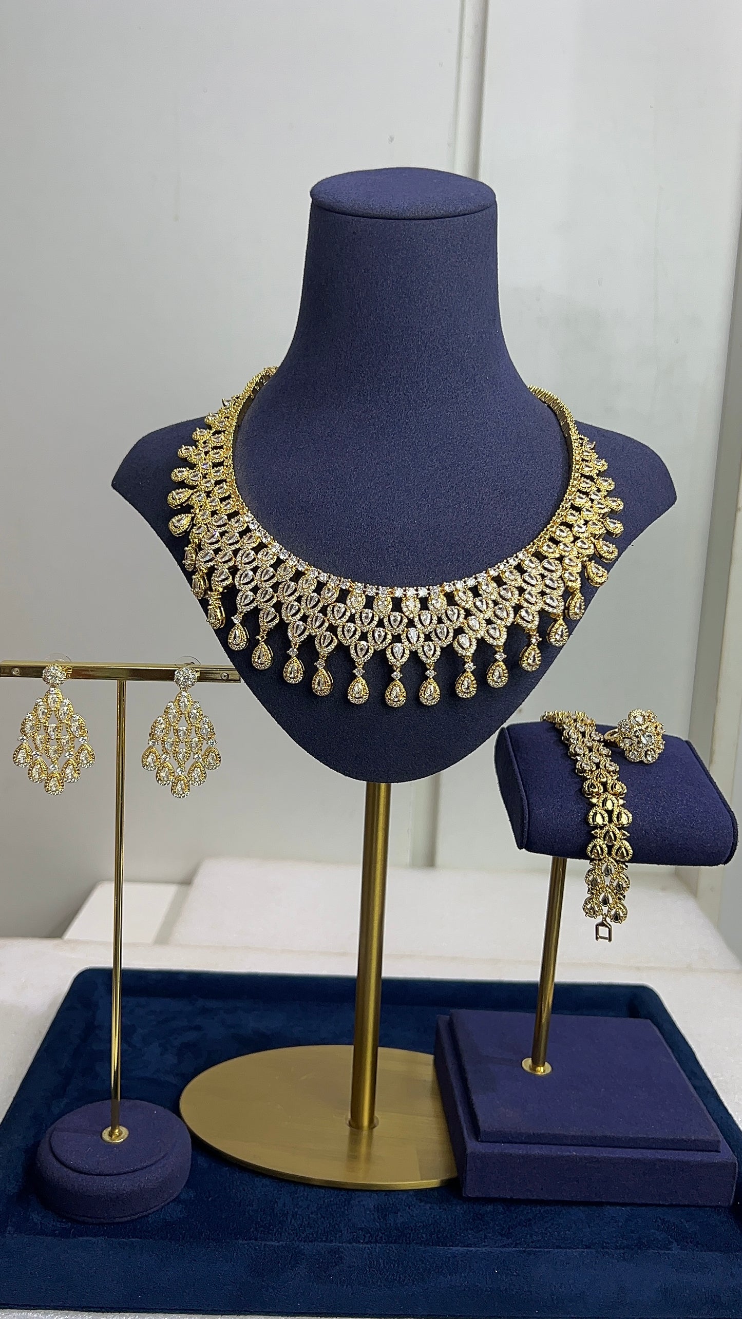 ZIRCONIA WEDDING NECKLACE SET