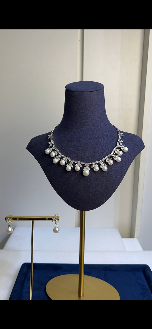 zirconia wedding necklace