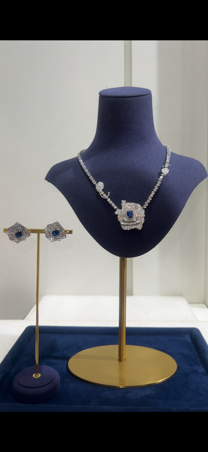 zirconia wedding necklace