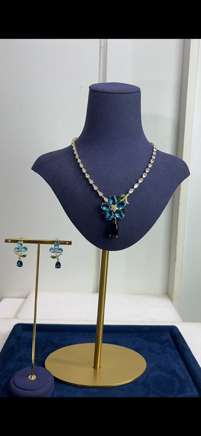 zirconia wedding necklace