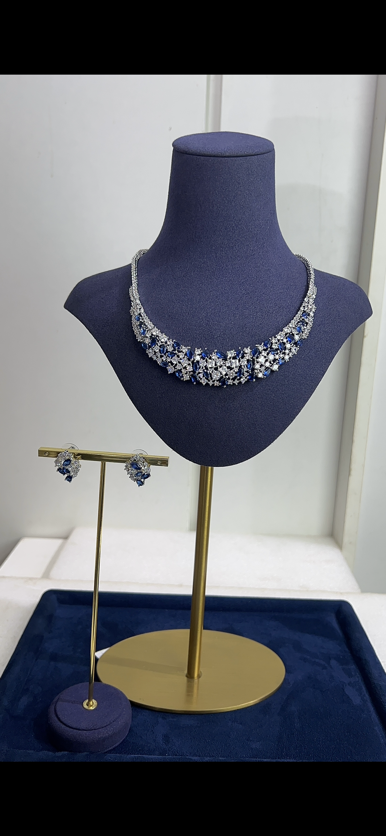 Zirconia wedding necklace