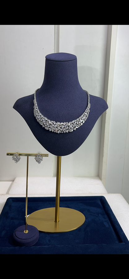 Zirconia wedding necklace