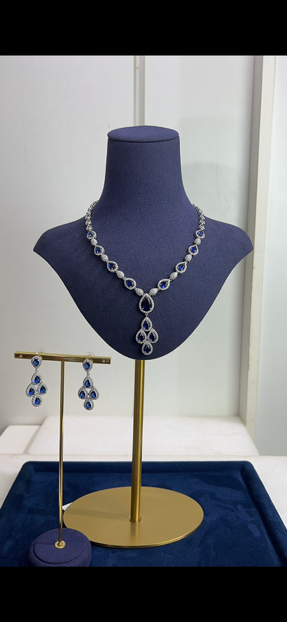 zirconia wedding necklace