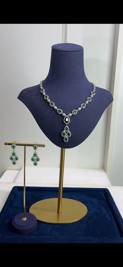 zirconia wedding necklace