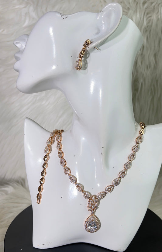 ZIRCONIA NECKLACE SET