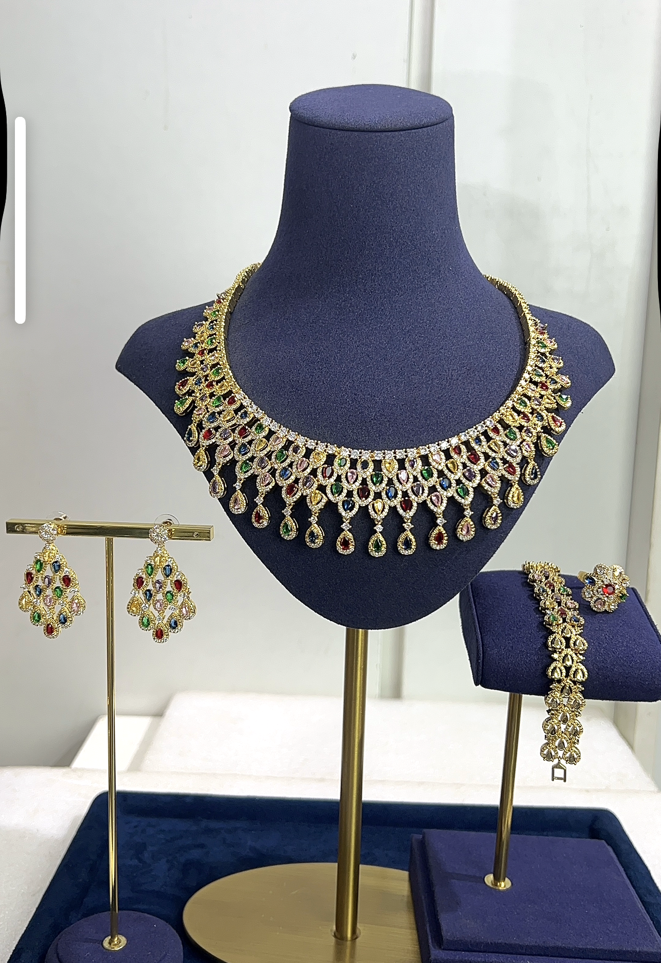 ZIRCONIA WEDDING NECKLACE SET
