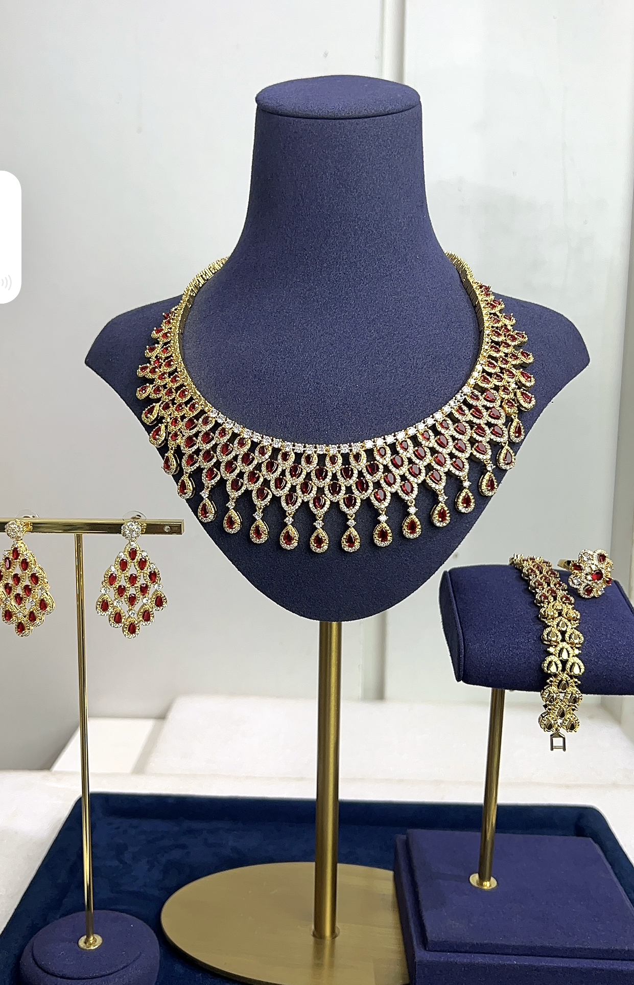 ZIRCONIA WEDDING NECKLACE SET