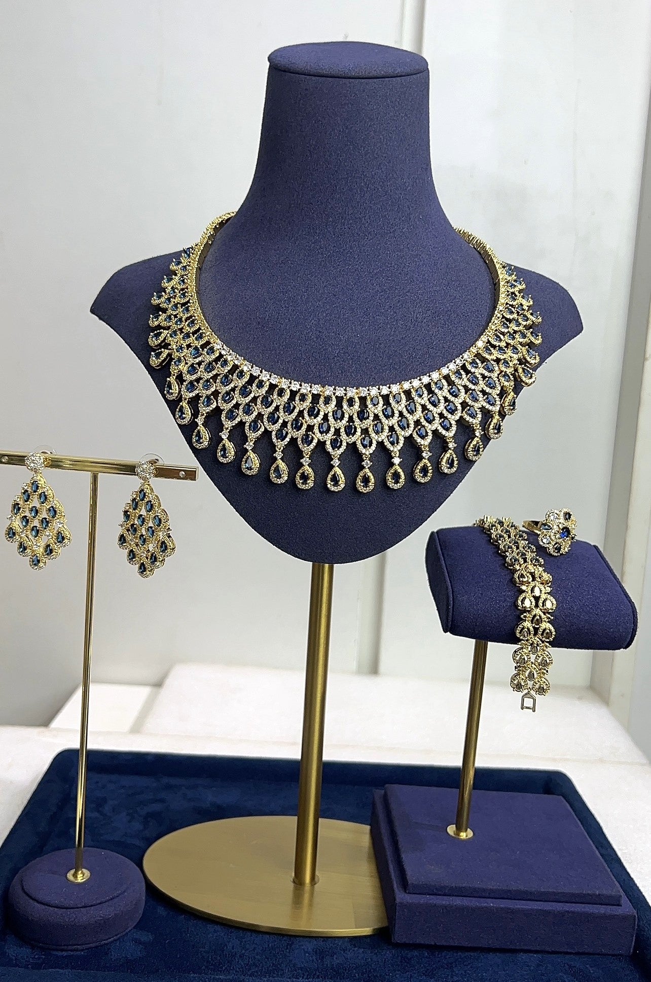 ZIRCONIA WEDDING NECKLACE SET