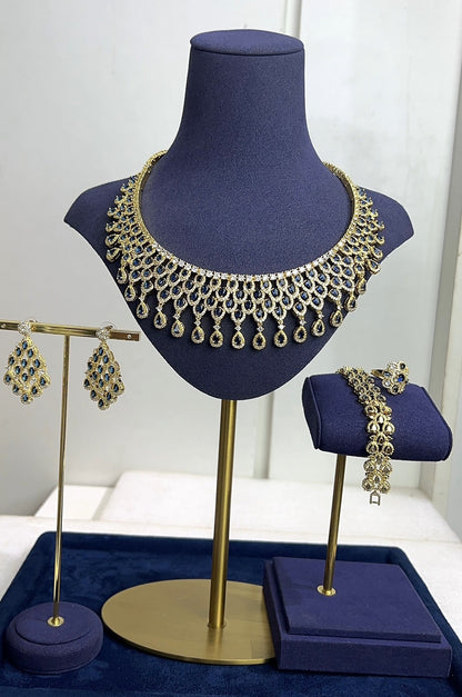 ZIRCONIA WEDDING NECKLACE SET