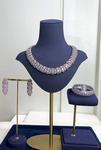 ZIRCONIA WEDDING NECKLACE SET