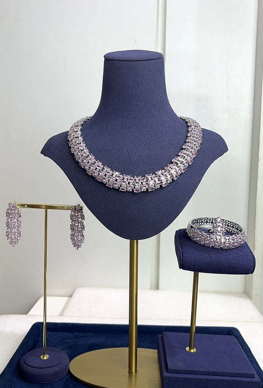 ZIRCONIA WEDDING NECKLACE SET