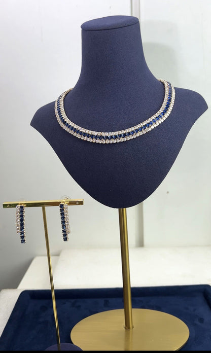 ZIRCONIA WEDDING NECKLACE SET