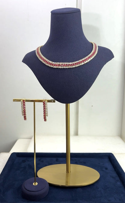 ZIRCONIA WEDDING NECKLACE SET