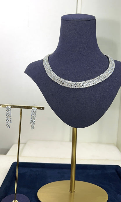 ZIRCONIA WEDDING NECKLACE SET
