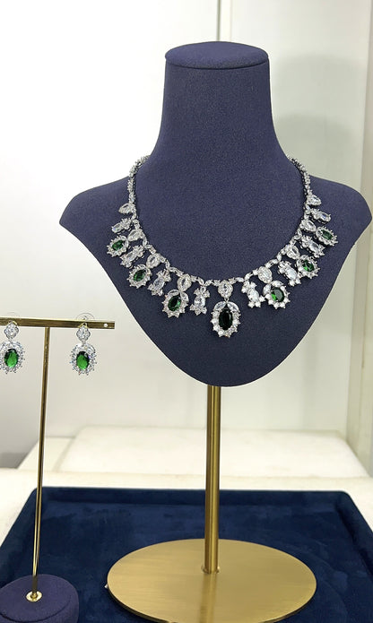 ZIRCONIA WEDDING NECKLACE SET