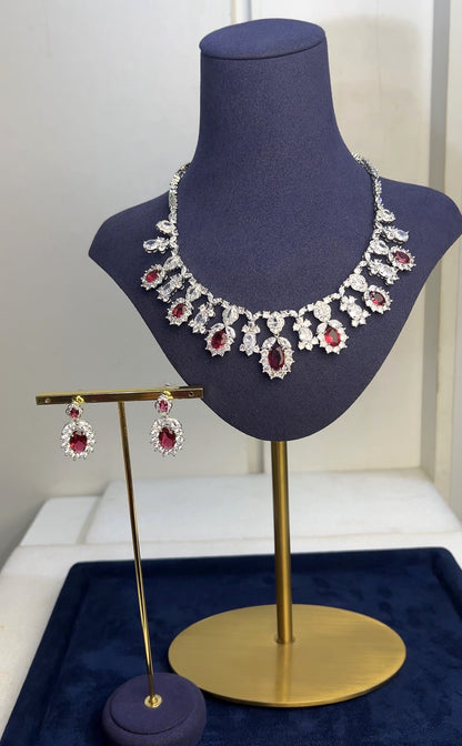 ZIRCONIA WEDDING NECKLACE SET