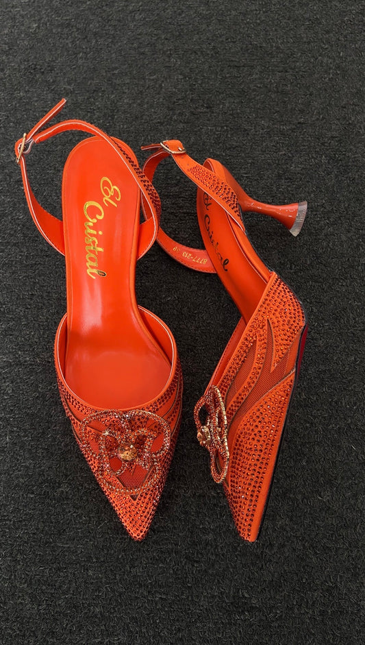 The structured flower detail on the pointed toe makes them a standout choice for summer weddings, parties, or any time you want to command the room.