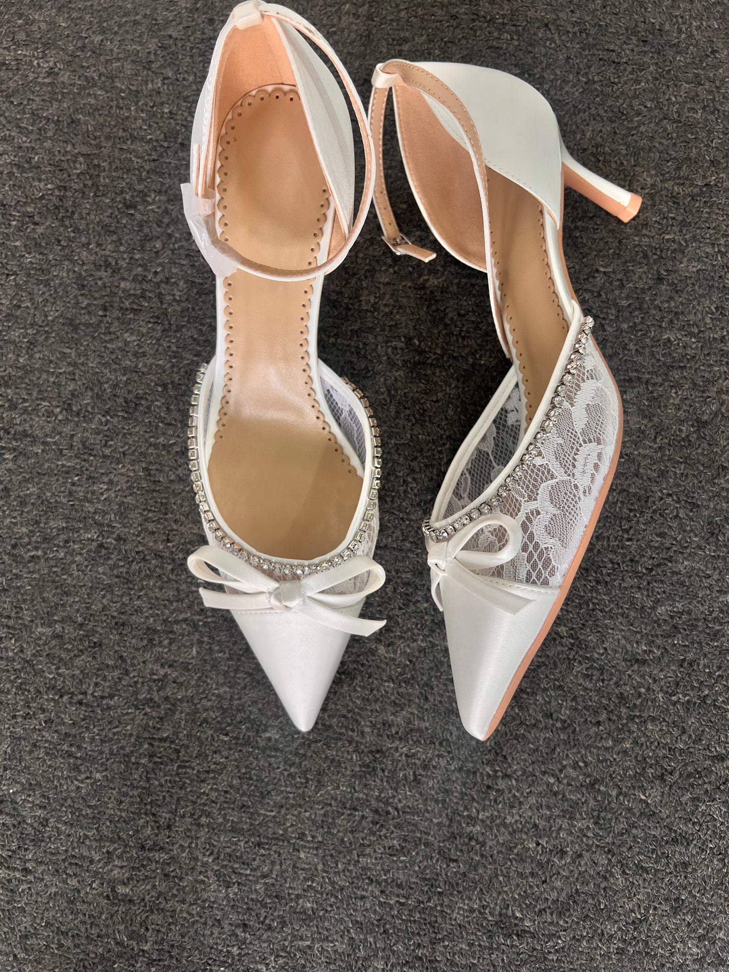 These pumps are the ideal choice for brides, bridesmaids, or anyone attending a formal white-tie event.
