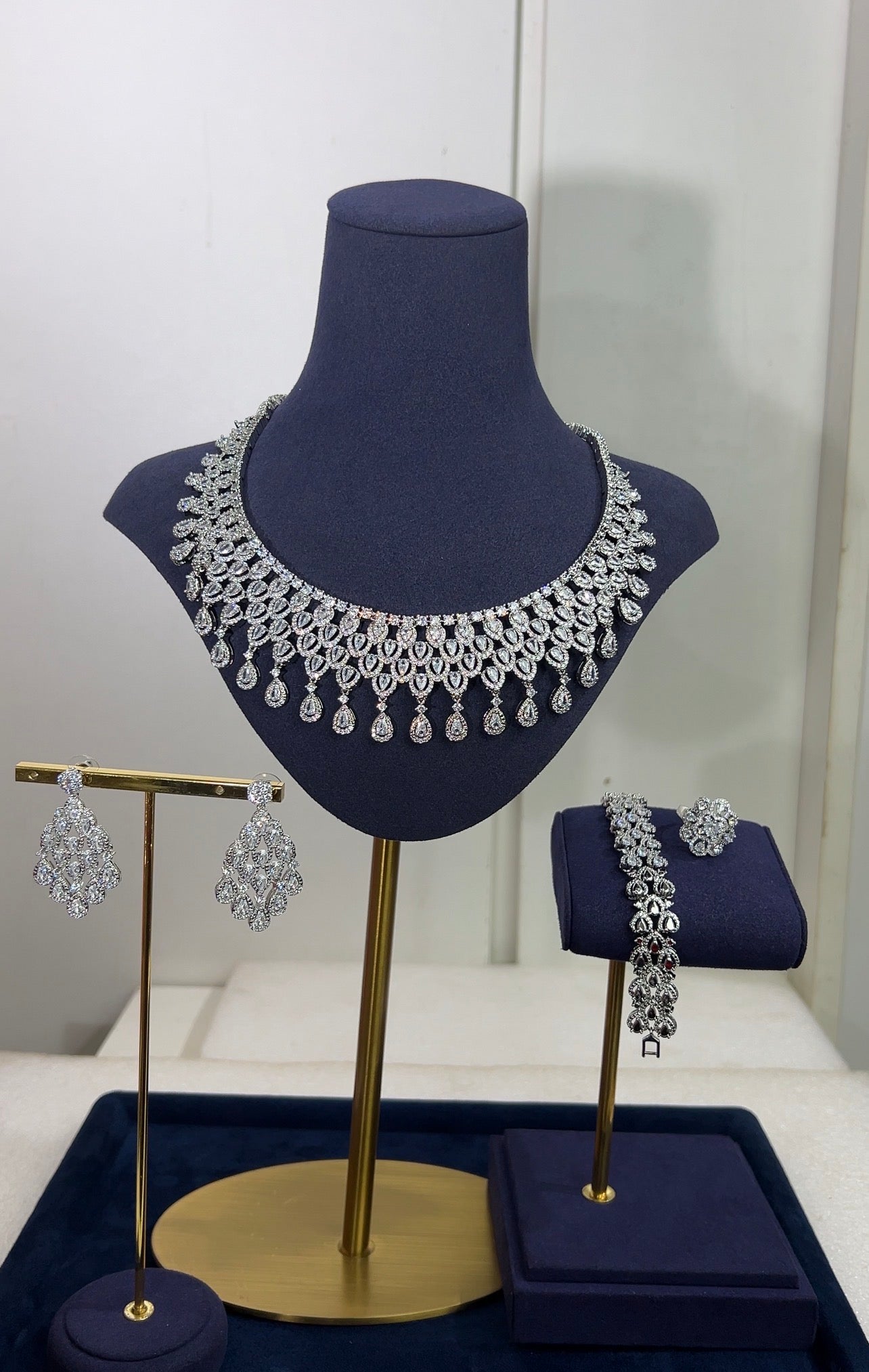 ZIRCONIA WEDDING NECKLACE SET