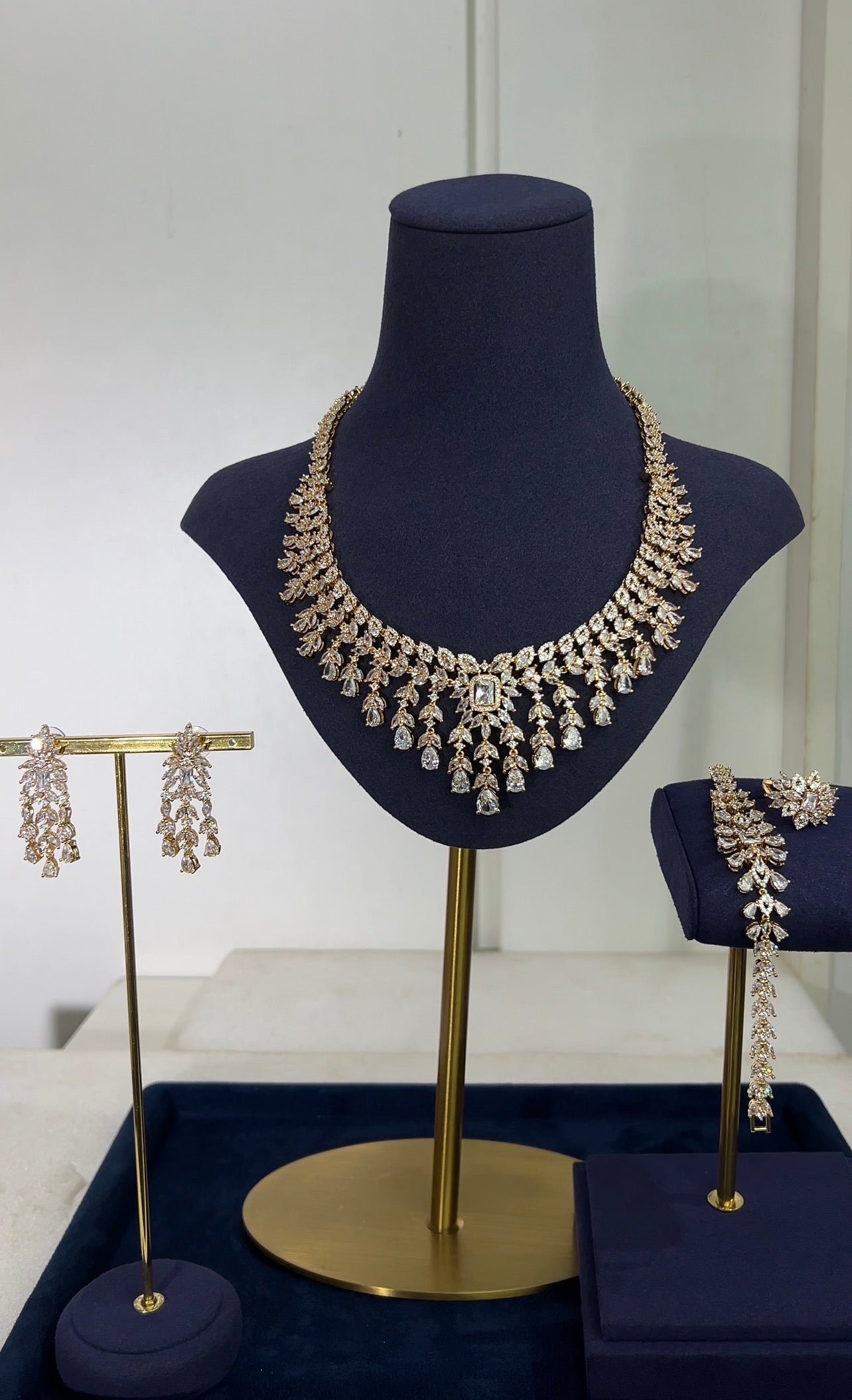 ZIRCONIA WEDDING NECKLACE SET