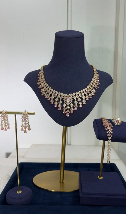 ZIRCONIA WEDDING NECKLACE SET
