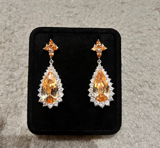 Make a majestic statement with these  teardrop earrings