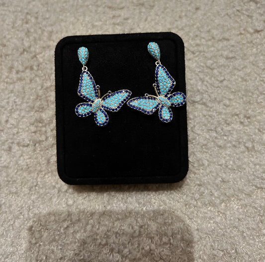 Butterfly-shaped earrings