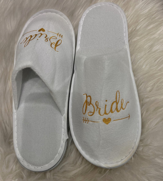 They are the perfect accessory to wear while getting your hair and makeup done or lounging in your bridal robe.